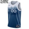 NBA Børn Trøje Minnesota Timberwolves Custom 2023-24 Nike City Edition Blå Swingman